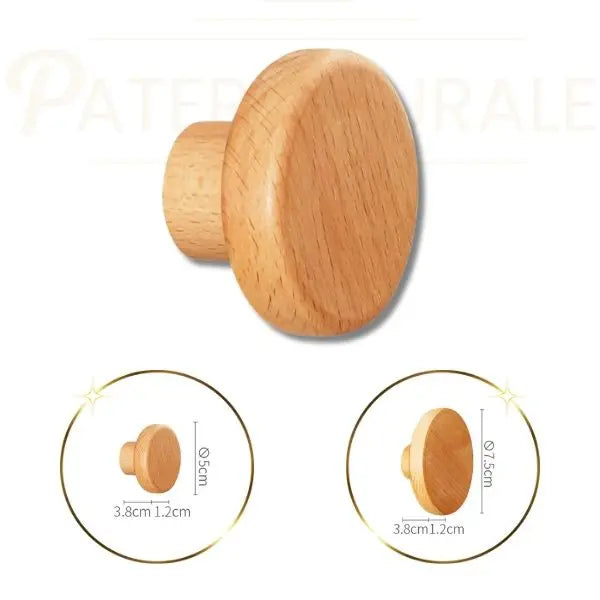 Crochet En Bois Naturel 4 Pièces,Crochet En Bois,Cylindre Crochet Crochet En Bois Naturel 4 Pièces,Crochet En Bois,Cylindre Crochet