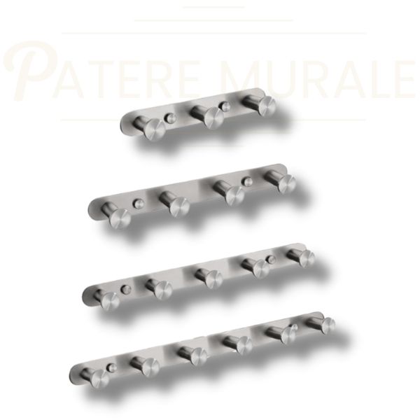 Litinliv 4 Pièces Crochet Mural Noir Mat, Crochets Muraux En