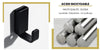 Patere noir en crochet metal en u