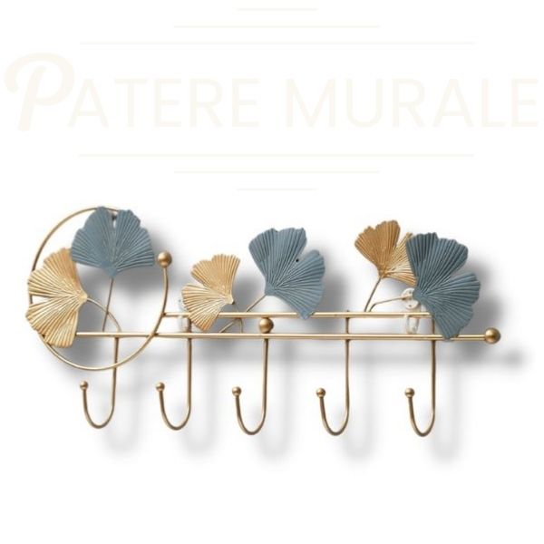 Lot De 3 Patères Murales En Métal Doré - Motif Fleur De Lys, Porte-manteaux Décoratifs