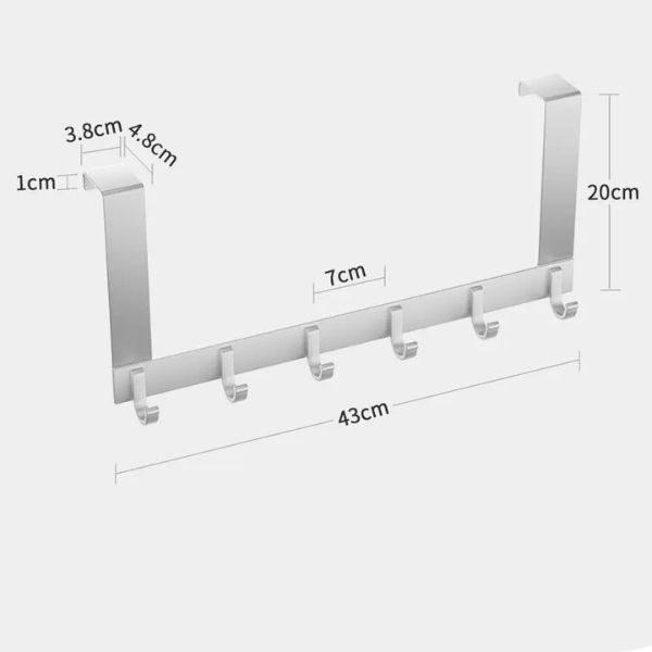 Porte-Manteau Mural Sans Perçage – Patère Porte Solide 25 à 75 Cm, Style Bois Noyer, Gain De Place