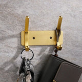 Porte manteau mural doré vintage