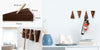 Porte manteau mural individuel noyer