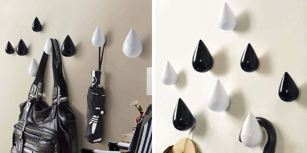 Porte Manteau Mural Design <br>Autocollant