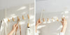 Porte manteaux suspendu acier blanc
