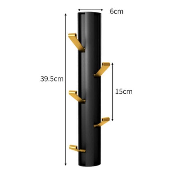 Porte manteau pliable noir et doré